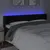 Produktbild 4 för Sänggavel LED svart 183x16x78/88 cm sammet