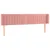 Produktbild 3 för Sänggavel LED rosa 203x16x78/88 cm sammet