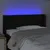 Produktbild 4 för Sänggavel LED svart 103x16x78/88 cm tyg