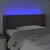 Produktbild 4 för Sänggavel LED taupe 103x16x78/88 cm tyg