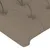 Produktbild 5 för Sänggavel LED taupe 103x16x78/88 cm tyg