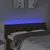 Produktbild 4 för Sänggavel LED mörkbrun 147x16x78/88 cm tyg