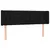 Produktbild 3 för Sänggavel LED svart 163x16x78/88 cm tyg