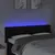 Produktbild 4 för Sänggavel LED svart 163x16x78/88 cm tyg