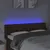 Produktbild 4 för Sänggavel LED mörkbrun 163x16x78/88 cm tyg