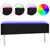 Produktbild 2 för Sänggavel LED svart 183x16x78/88 cm tyg