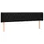 Produktbild 3 för Sänggavel LED svart 183x16x78/88 cm tyg