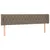 Produktbild 3 för Sänggavel LED taupe 203x16x78/88 cm tyg