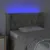 Produktbild 4 för Sänggavel LED ljusgrå 83x16x78/88 cm sammet