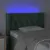Produktbild 4 för Sänggavel LED mörkgrön 83x16x78/88 cm sammet