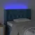 Produktbild 4 för Sänggavel LED mörkblå 83x16x78/88 cm sammet