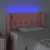 Produktbild 4 för Sänggavel LED rosa 83x16x78/88 cm sammet