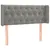 Produktbild 3 för Huvudgavel LED ljusgrå 93x16x78/88 cm sammet