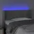 Produktbild 4 för Huvudgavel LED ljusgrå 93x16x78/88 cm sammet