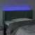 Produktbild 4 för Sänggavel LED mörkgrön 93x16x78/88 cm sammet