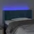Produktbild 4 för Huvudgavel LED Mörkblå 93x16x78/88 cm sammet