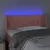 Produktbild 4 för Sänggavel LED rosa 103x16x78/88 cm sammet