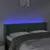 Produktbild 4 för Sänggavel LED mörkgrön 147x16x78/88 cm sammet