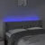 Produktbild 4 för Sänggavel LED ljusgrå 163x16x78/88 cm sammet