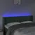 Produktbild 4 för Sänggavel LED mörkgrön 163x16x78/88 cm sammet