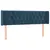 Produktbild 3 för Huvudgavel LED mörkblå 163x16x78/88 cm sammet