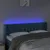 Produktbild 4 för Huvudgavel LED mörkblå 163x16x78/88 cm sammet