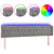 Produktbild 2 för Sänggavel LED ljusgrå 183x16x78/88 cm sammet