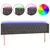 Produktbild 2 för Sänggavel LED mörkgrå 183x16x78/88 cm sammet