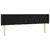 Produktbild 3 för Sänggavel LED svart 183x16x78/88 cm sammet