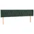 Produktbild 3 för Sänggavel LED mörkgrön 183x16x78/88 cm sammet