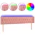 Produktbild 2 för Sänggavel LED rosa 203x16x78/88 cm sammet