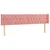Produktbild 3 för Sänggavel LED rosa 203x16x78/88 cm sammet