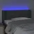 Produktbild 4 för Sänggavel LED mörkgrå 83x16x78/88 cm tyg