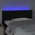 Produktbild 4 för Sänggavel LED svart 83x16x78/88 cm tyg