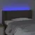 Produktbild 4 för Sänggavel LED taupe 93x16x78/88 cm tyg