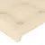 Produktbild 5 för Sänggavel LED gräddvit 103x16x78/88 cm tyg