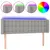 Produktbild 2 för Sänggavel LED ljusgrå 147x16x78/88 cm tyg