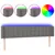Produktbild 2 för Sänggavel LED mörkgrå 163x16x78/88 cm tyg