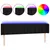 Produktbild 2 för Sänggavel LED svart 163x16x78/88 cm tyg