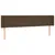 Produktbild 3 för Sänggavel LED mörkbrun 163x16x78/88 cm tyg