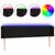 Produktbild 2 för Sänggavel LED svart 183x16x78/88 cm tyg