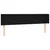 Produktbild 3 för Sänggavel LED svart 183x16x78/88 cm tyg