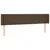 Produktbild 3 för Sänggavel LED mörkbrun 183x16x78/88 cm tyg