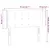 Produktbild 6 för Sänggavel LED svart 83x16x78/88 cm sammet