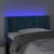 Produktbild 4 för Sänggavel LED mörkblå 83x16x78/88 cm sammet