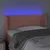 Produktbild 4 för Sänggavel LED rosa 93x16x78/88 cm sammet