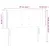 Produktbild 6 för Sänggavel LED rosa 93x16x78/88 cm sammet