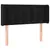 Produktbild 3 för Sänggavel LED svart 103x16x78/88 cm sammet