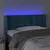 Produktbild 4 för Sänggavel LED mörkblå 103x16x78/88 cm sammet