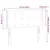 Produktbild 6 för Sänggavel LED rosa 103x16x78/88 cm sammet